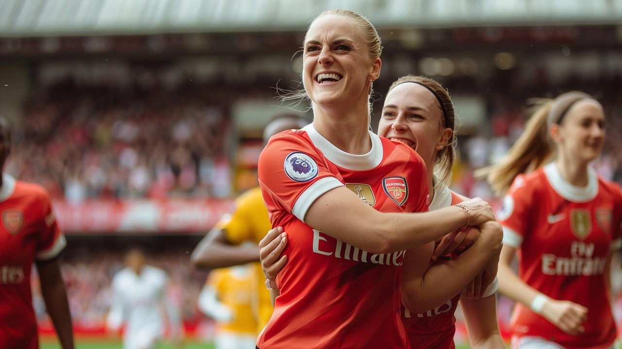 Dramatic Victory: Stina Blackstenius Leads Arsenal to Late Win Over Manchester City, Reviving Title Hopes